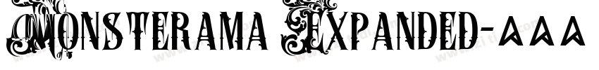 Monsterama Expanded字体转换